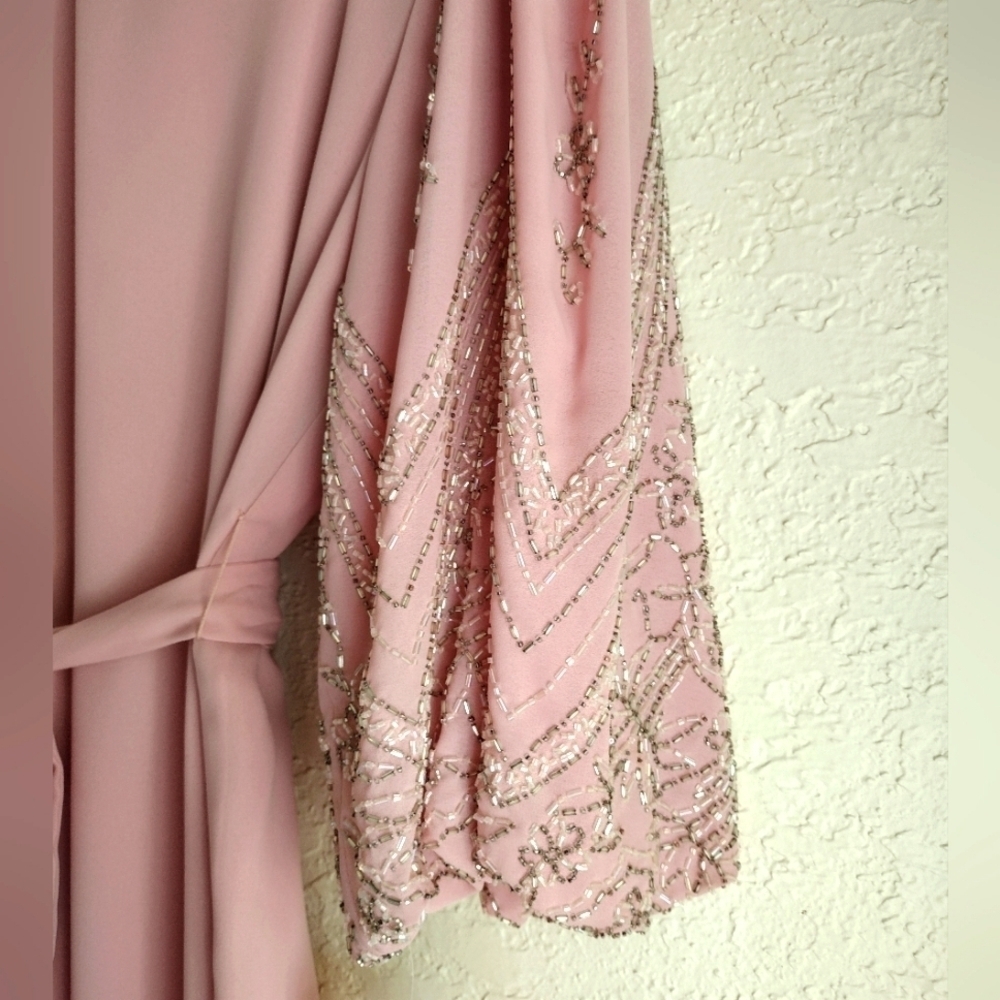 Jack Bryan Vintage Pink Beaded Midi Dress Deadstock NWT Size 12 - Picture 6 of 14